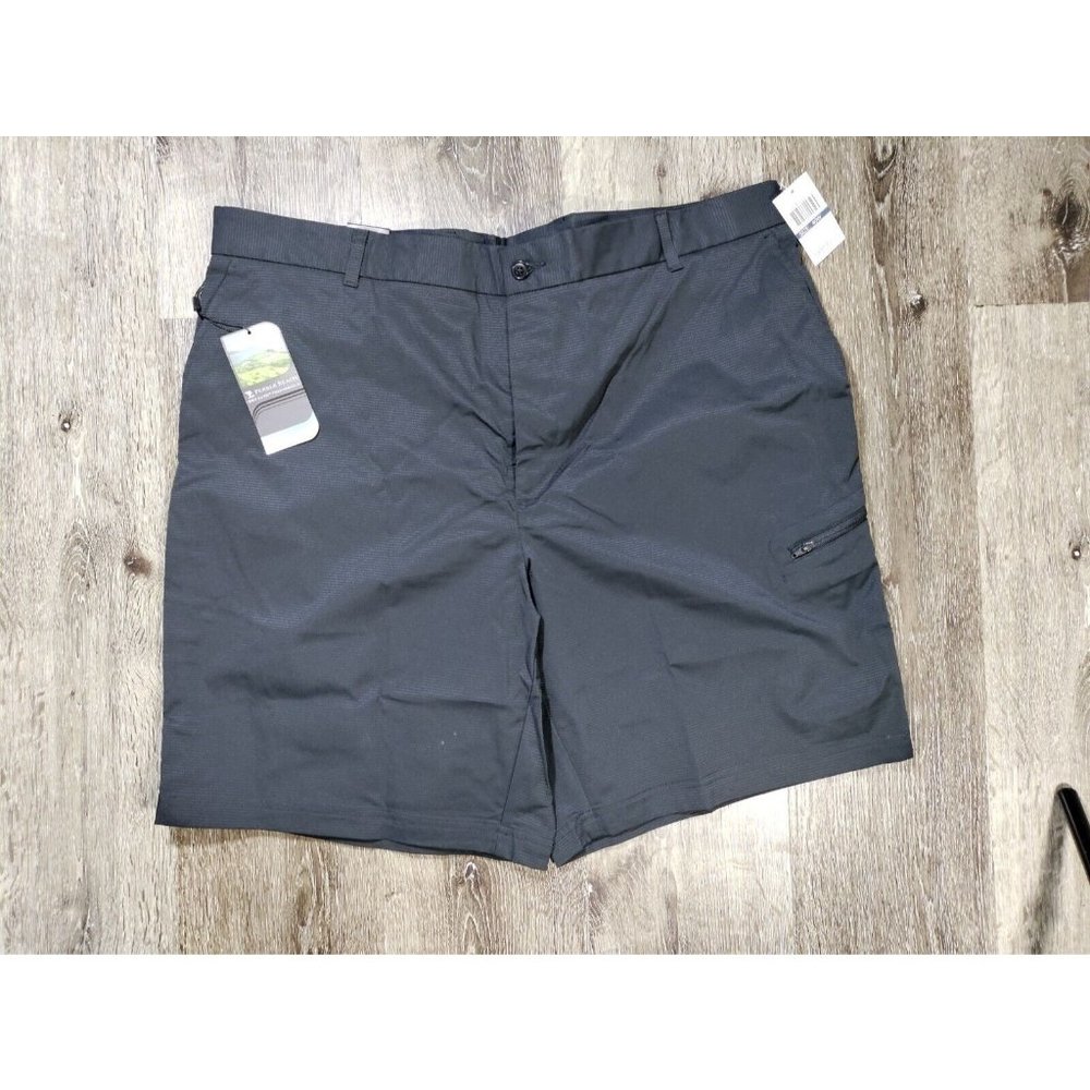 Pebble Beach Dry Luxe Mens Black Chino Shorts 40x10